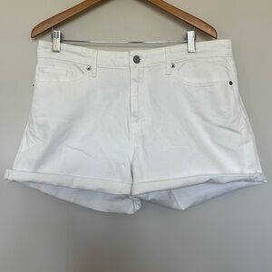Lucky Brand White Boyfriend Shorts, Size 14/32 NWT